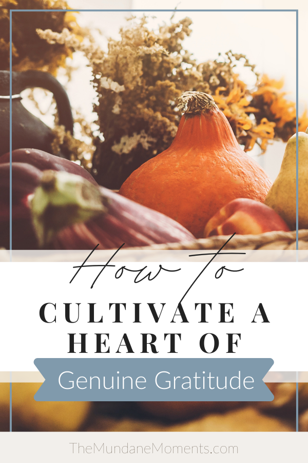 How to cultivate a heart of genuine gratitude