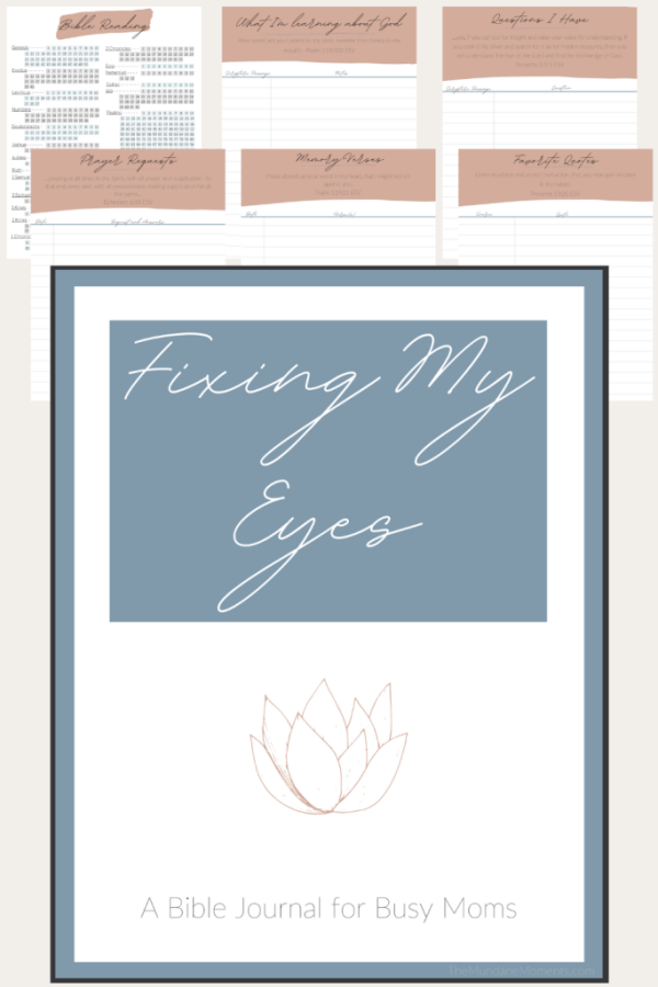 Image of Fixing My Eyes - Bible journal for busy moms