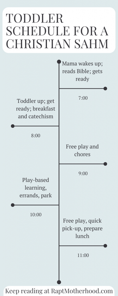 This simple toddler schedule is so useful! As a Christian, stay at home mom, I want to be purposeful, and this routine definitely helps. I love all the tips for creating a schedule as well! #toddlermom #toddlerschedule #sahmschedule