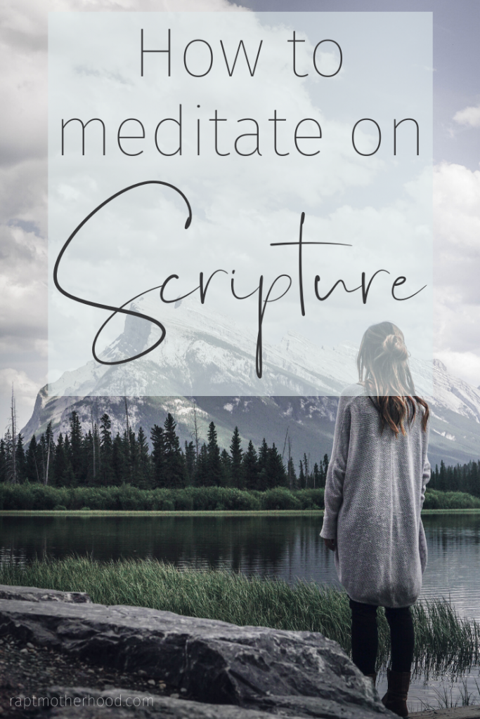 Do you know how to meditate on Scripture? What does it look like to think deeply on the Bible - saturating yourself with God's Words? Learn how to incorporate this spiritual discipline into your life #spiritualdisciplines #meditate #Biblestudy
