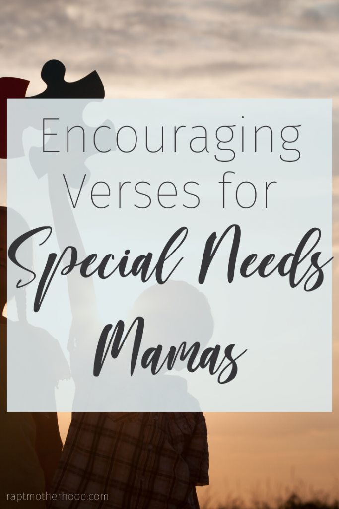 Encouraging verses for special needs mamas/ The Mom of a Child with Special Needs