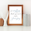 Let Everything We Think, Say, and Do be for Your glory typography printable